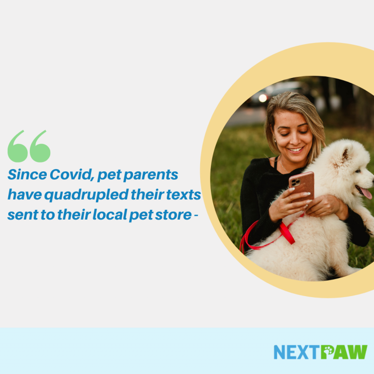 Since Covid, pet parents have quadrupled their texts sent to their local pet store - over 65,000 in May alone. BTW - accepting payments via text messages is so much easier than over the phone.