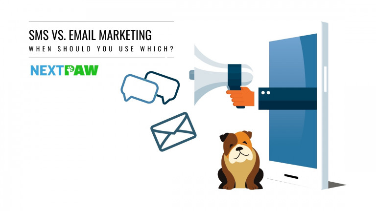SMS Marketing Vs. Email Marketing Illustration